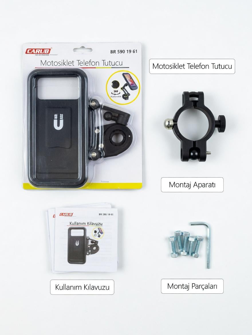 Motosiklet telefon tutucu