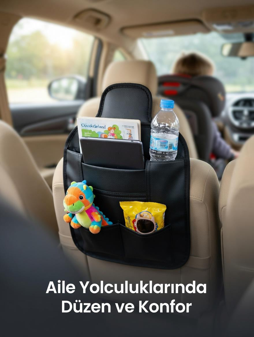 Araç koltuk arkası organizatör